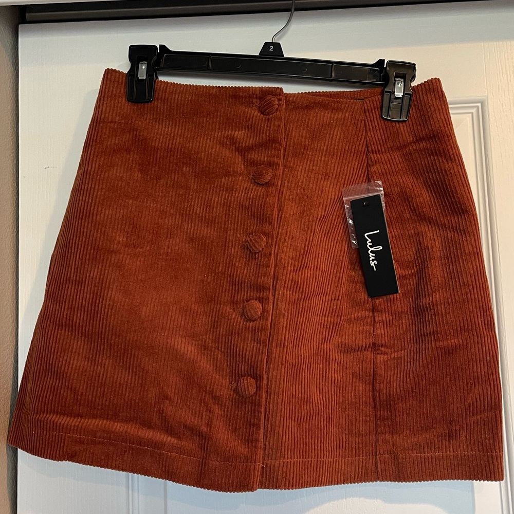 Lulu’s corduroy skirt